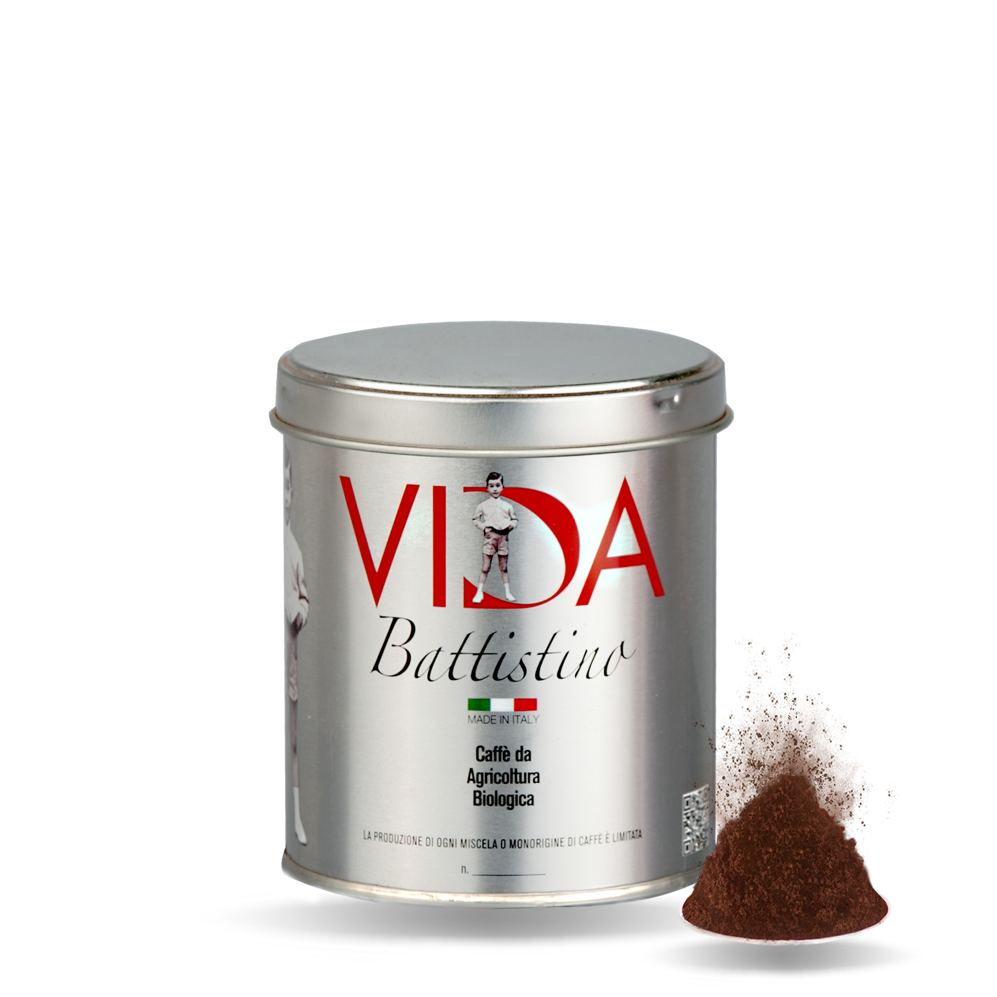 BATTISTINO VIDA - 125g - CAFFE' BIO MACINATO 